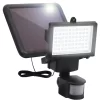 vidaXL Garden Solar Powered LED Spotlight with Sensor Black - Image 2