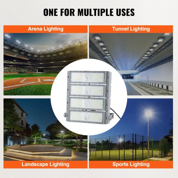 VEVOR LED Stadium Light 400W 35000LM LED Flood Light 6500K Daylight White IP65 - Image 5