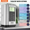 VEVOR Alkaline Water Ionizer Machine, pH 3.5-10.5 Alkaline Acidic Hydrogen Water Purifier, 7 Water Settings Home Filtration System