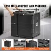 VEVOR Insulated Food Pan Carrier, 82 Qt Hot Box for Catering, LLDPE Food Box Carrier w/ Double Buckles, Front Loading Food Warmer w/ Handles, Stackable End Loader for Restaurant, Canteen, etc. Black - Image 4
