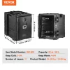VEVOR Insulated Food Pan Carrier, 82 Qt Hot Box for Catering, LLDPE Food Box Carrier w/ Double Buckles, Front Loading Food Warmer w/ Handles, Stackable End Loader for Restaurant, Canteen, etc. Black - Image 6