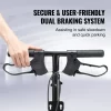 VEVOR Folding Knee Scooter, Carbon Steel Steerable Knee Walker with Height-Adjustable Handlebar & Knee Pad, All-Terrain Solid Wheels, Dual Brakes, Leg Recovery Scooter for Broken Ankle Foot Injuries - Image 4