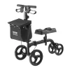 VEVOR Folding Knee Scooter, Carbon Steel Steerable Knee Walker with Height-Adjustable Handlebar & Knee Pad, All-Terrain Solid Wheels, Dual Brakes, Leg Recovery Scooter for Broken Ankle Foot Injuries - Image 8