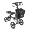VEVOR Folding Knee Scooter, Carbon Steel Steerable Knee Walker with Height-Adjustable Handlebar & Knee Pad, All-Terrain Solid Wheels, Dual Brakes, Leg Recovery Scooter for Broken Ankle Foot Injuries - Image 9