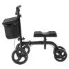 VEVOR Folding Knee Scooter, Carbon Steel Steerable Knee Walker with Height-Adjustable Handlebar & Knee Pad, All-Terrain Solid Wheels, Dual Brakes, Leg Recovery Scooter for Broken Ankle Foot Injuries - Image 10