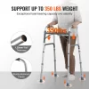 VEVOR Folding Walker Aluminum Mobility Walker Aid with Adjustable Height 350LBS - Image 2