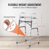 VEVOR Folding Walker Aluminum Mobility Walker Aid with Adjustable Height 350LBS - Image 3