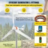 VEVOR Wind Turbine Generator, 12V/AC Wind Turbine Kit, 400W Wind Power Generator w/Wind & Solar Controller 3 Blades Auto Adjust Windward Direction Suitable for Terrace, Marine, Motorhome, Chalet, Boat - Image 32